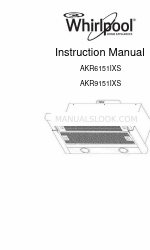 Whirlpool AKR6151IXS Instruction Manual