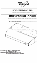 Whirlpool GXU7130DXB Installation Instructions And Use And Care Manual