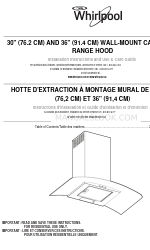 Whirlpool GXW6530DXS Instructions d'installation et manuel d'utilisation et d'entretien