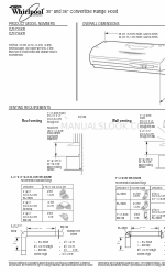 Whirlpool GZ5730XR Series Розміри