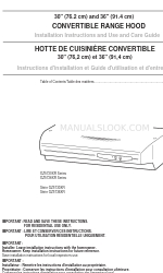 Whirlpool GZ5730XR Series 설치 지침 및 사용 및 관리 설명서