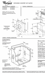 Whirlpool GZ7930XG Panduan Dimensi