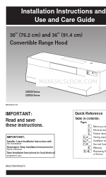 Whirlpool GZ8330 Series and Installationsanleitung und Gebrauchs- und Pflegeanleitung