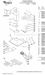 Whirlpool GZ9736XSS0 Pièces pour le capot