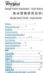 Whirlpool INAC700W Посібник з встановлення та експлуатації