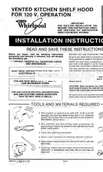 Whirlpool RCH3660 Installation Instructions Manual