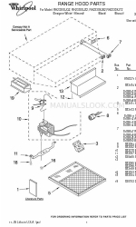 Whirlpool RH2330XJ Parts List