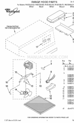 Whirlpool RH2330XJQ3 Lista de peças