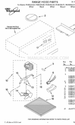 Whirlpool RH2624XJQ3 Lista de peças