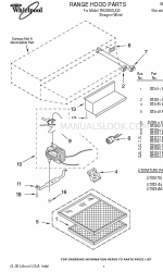 Whirlpool RH2636XJ Lista de peças