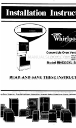 Whirlpool RH6330XL SERIES Panduan Petunjuk Instalasi