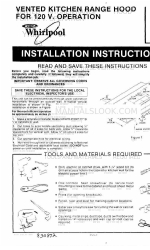 Whirlpool RH7330XL Instruções de instalação