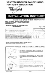 Whirlpool RH8300XLS SERIES Інструкція з монтажу