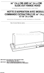 Whirlpool Slide-Out Range Hood Instrukcja instalacji i użytkowania