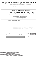 Whirlpool UXT3036AY Installation Instructions And Use & Care Manual