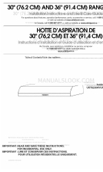 Whirlpool UXT5236AYS1 Installation Instructions And Use & Care Manual