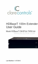 Clare Controls HDBaseT CM-BT20-TXRX100 Benutzerhandbuch