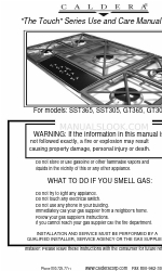 Caldera The Touch SST305 Manual de utilização e cuidados