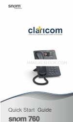 claricom snom 760 Краткое руководство по эксплуатации