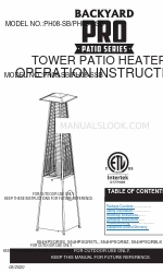 Backyard Pro Patio Series Instrukcja obsługi