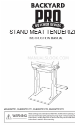 Backyard Pro Butcher Series Manual de instrucciones