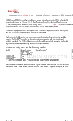 Clarinet Systems EthIR LAN ESB3011b Spesifikasi