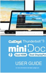 CalDigit Thunderbolt 3 mini Dock Kullanıcı Kılavuzu