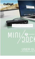 CalDigit Thunderbolt 3 miniDock Kullanıcı Kılavuzu