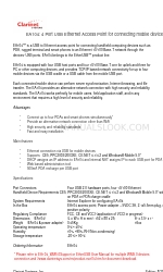 Clarinet Systems EtherUSB EA104 Spécifications