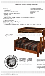 Fireside Lodge Barnwood Bunk Bed Assembly Instructions Manual