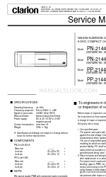 Clarion 28148-VB700 Manual de servicio