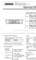 Clarion 28185 4Z560 Manual de servicio