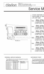 Clarion 39100-SVA-C11 Manual de servicio