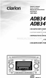 Clarion ADB340MP  ADB340MP ADB340MP 소유자 매뉴얼