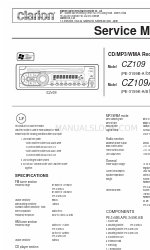 Clarion CZ109 Servicehandleiding