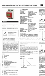 CALECTRO CFA-230V Instruções de instalação