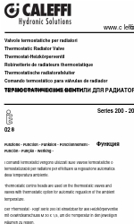 CALEFFI 200001 Manual