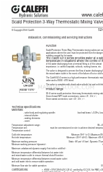 CALEFFI 5213 Series Instructions d'installation, de mise en service et d'entretien