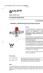 CALEFFI 521312TM Instrucciones de instalación, puesta en marcha y mantenimiento