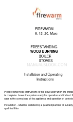 Firewarm stoves FIREWARM 8 Manuale di installazione e istruzioni per l'uso