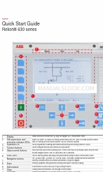 ABB Relion 630 Series Quick Start Manual