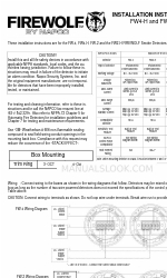 FIREWOLF FW-2 Instrucciones de instalación