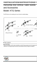 Ergo In Demand KTG Series Installation Instructions Manual