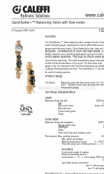 CALEFFI QuickSetter+ 132634AFC Manuale