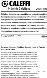 CALEFFI 5350 H Series Manuel d'instruction