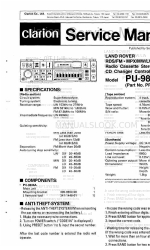 Clarion PU-9836A Manual de servicio