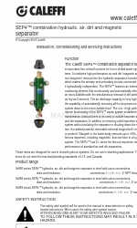 CALEFFI 5495 SEP4 Інструкції з монтажу, введення в експлуатацію та обслуговування
