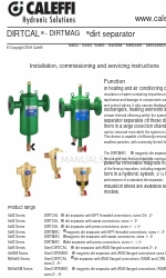 CALEFFI DIRTCAL 5462 Seres Istruzioni per l'installazione, la messa in funzione e la manutenzione