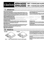 Clarion APA4200G Manual de instrucciones de funcionamiento e instalación