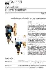 CALEFFI DIRTMAG NA54539 Series Istruzioni per l'installazione, la messa in funzione e la manutenzione